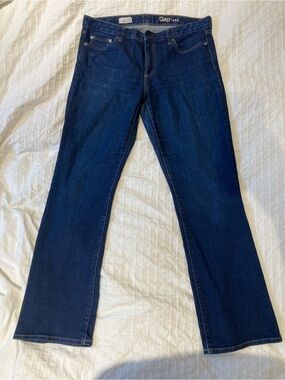 Gap 1969 Perfect Boot Jeans Women’s 30S Dark Wash Stretch Bootcut Denim